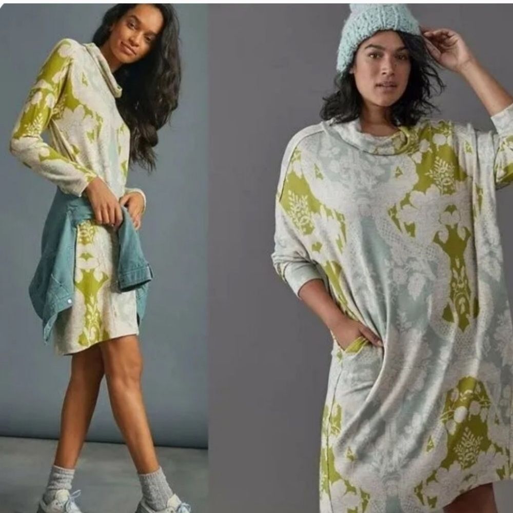 Anthropologie - Saturday Sunday Cozy Turtleneck Tunic Dress Size Small